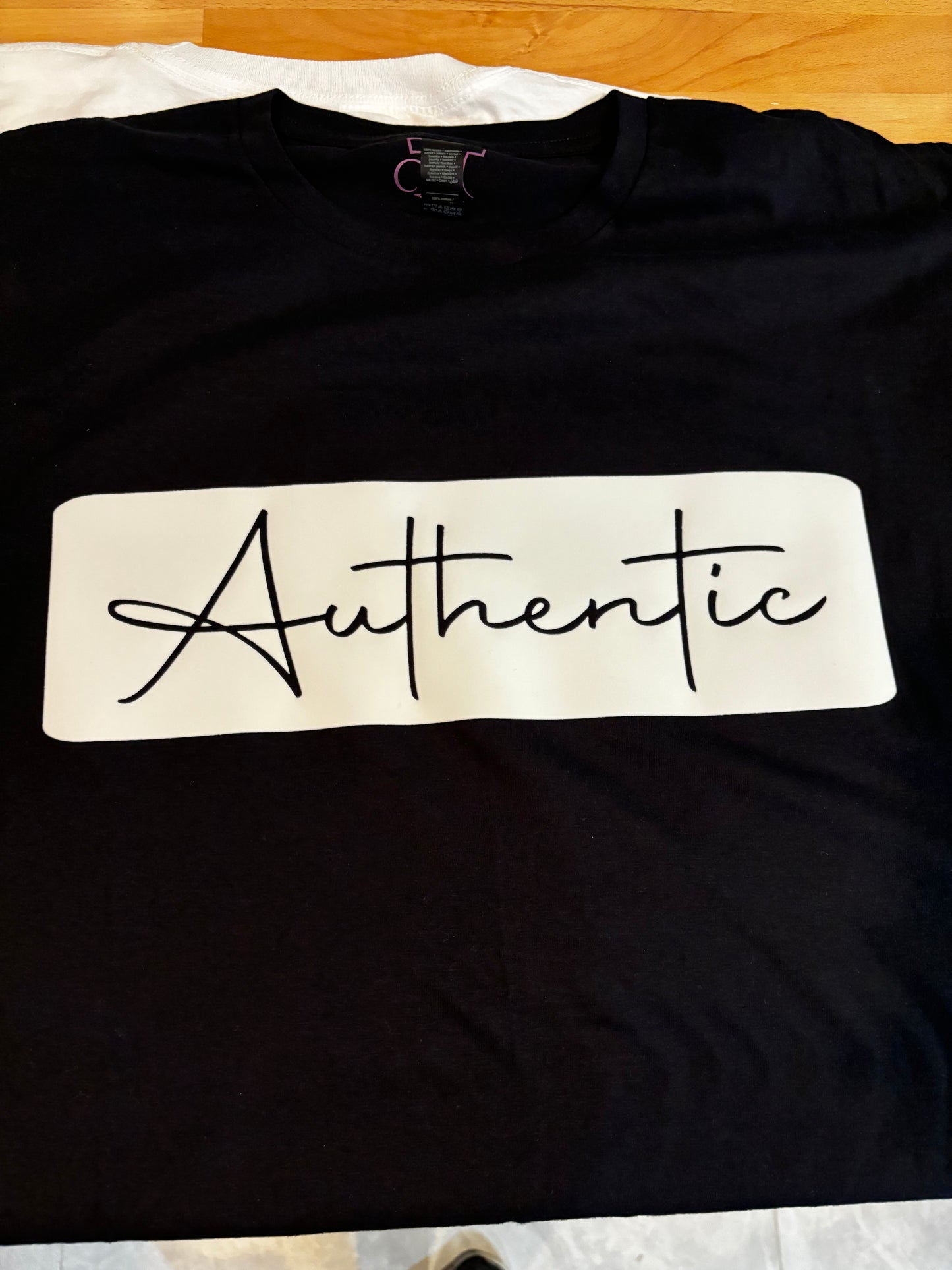 "Authentic" Unisex Logo Box T-Shirt/Sweatshirt/Hoodie (Additional Colors Avail.)