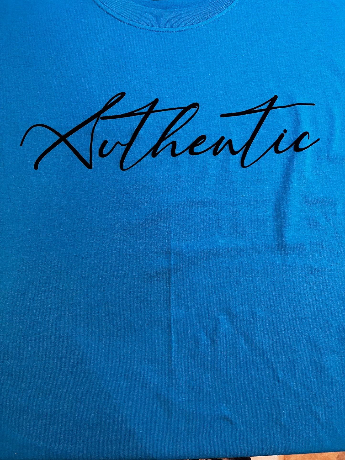 "Authentic" Unisex Script T-Shirt (Additional Colors Avail.)