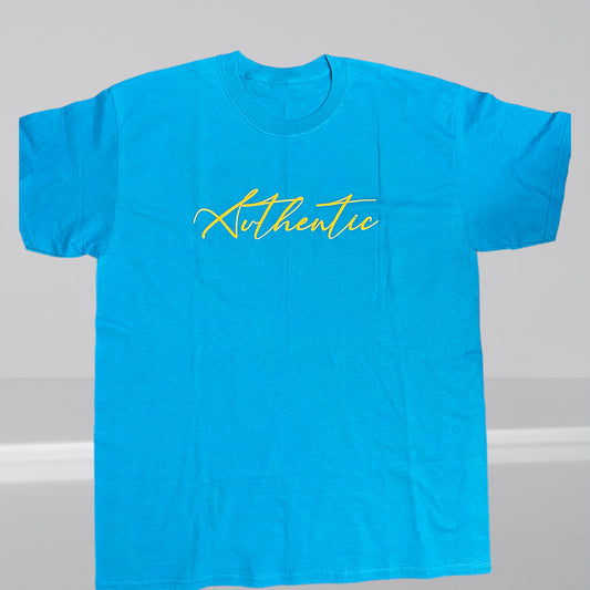 "Authentic" Unisex Script T-Shirt (Additional Colors Avail.)