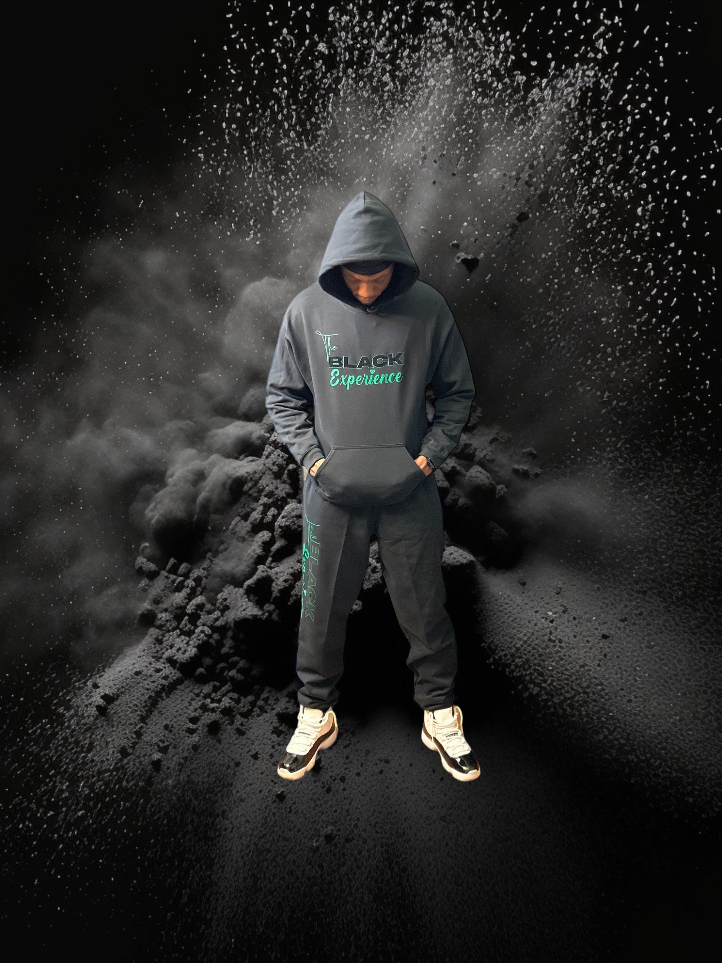 "The Black Experience" Unisex Flock Logo Jogging Suit