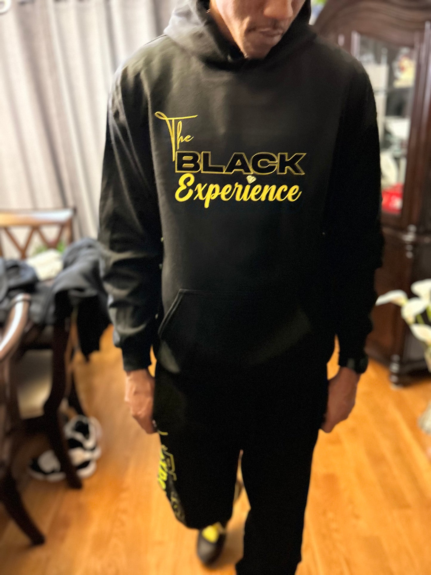 The Black Experience Flock Logo Unisex Apparel/Yellow