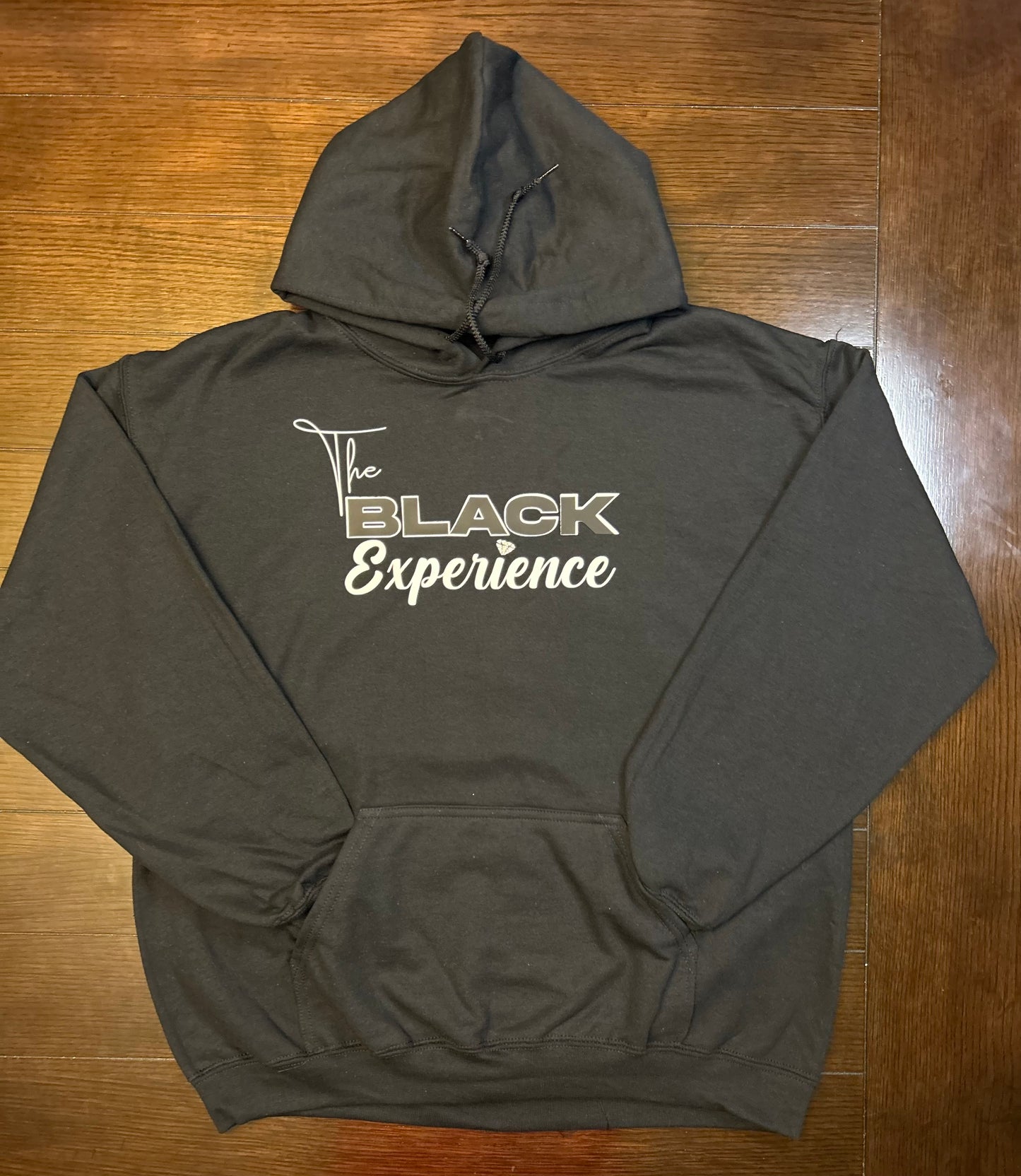 The Black Experience Flock Logo Unisex Apparel/White