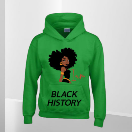 I am Black History/She Is - T-shirt/Hoodie (Additional Colors Avail.)