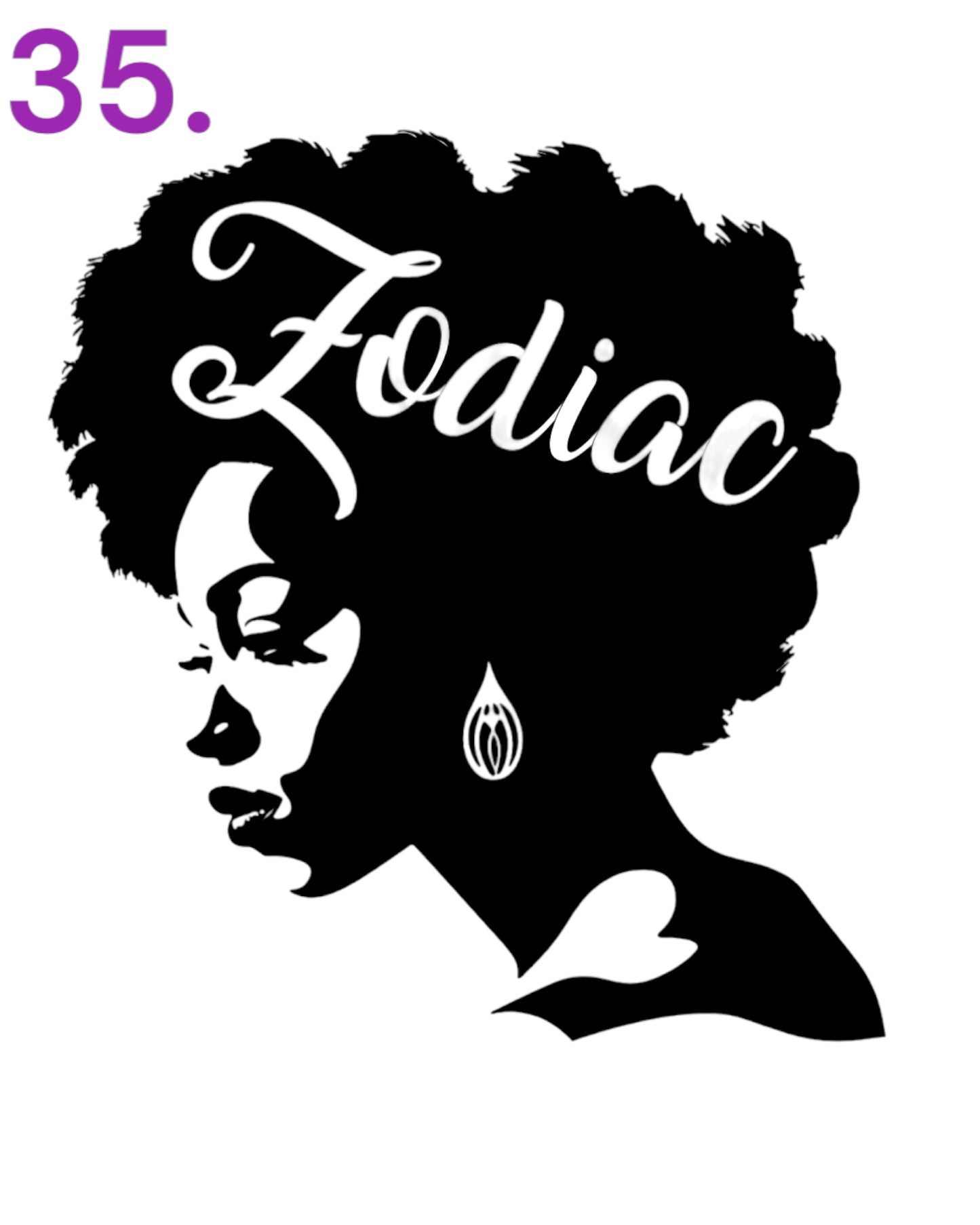 Zodiac Unisex T-Shirt/Hoodie in Glitter, Foil, or Flock (Additional Colors Avail.)