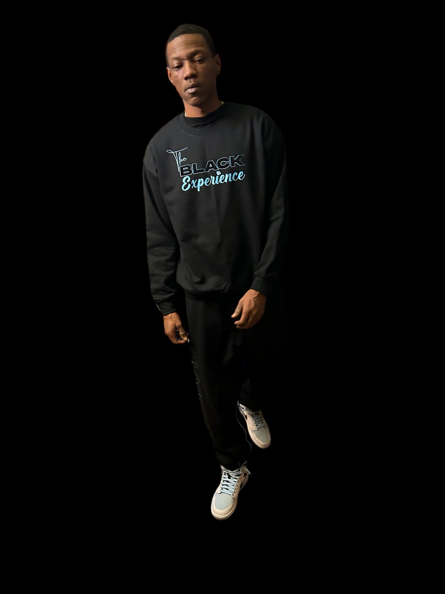 The Black Experience Flock Logo Unisex Apparel/Blue