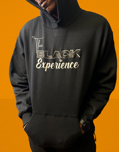 The Black Experience Flock Logo Unisex Apparel/White