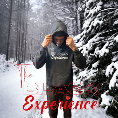 The Black Experience Flock Logo Unisex Apparel/White