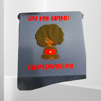 "On My Grind" Unisex T-shirt (Additional Shirt & Hair Colors Avail.)