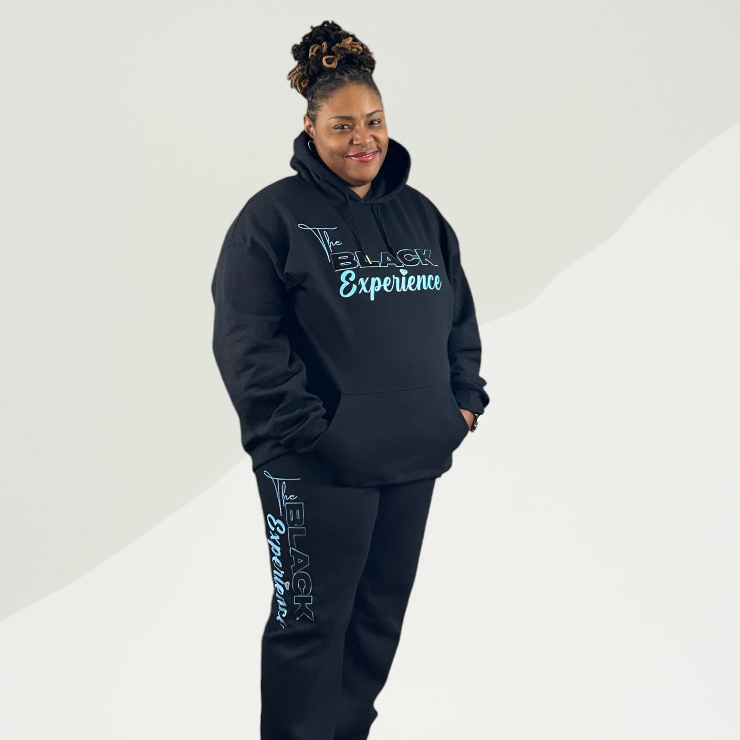 "The Black Experience" Unisex Flock Logo Jogging Suit