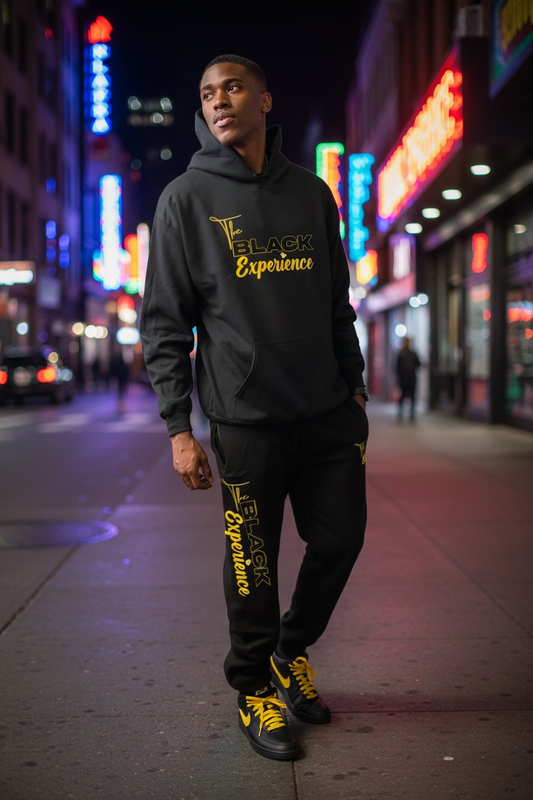 "The Black Experience" Flock Logo Jogging Suit