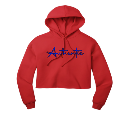 "Authentic" Crop Hoodie