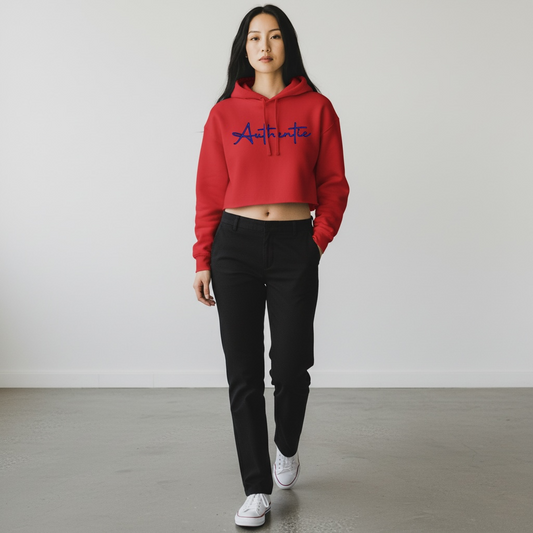 "Authentic" Crop Hoodie