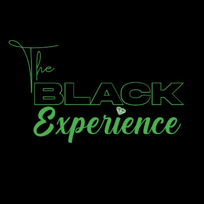 The Black Experience Flock Logo Unisex Apparel/Green