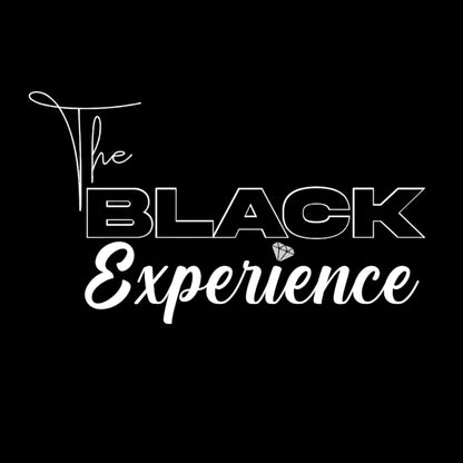 The Black Experience Flock Logo Unisex Apparel/White